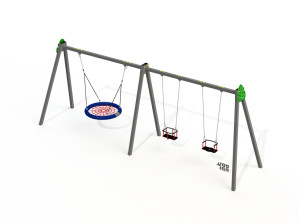 Качели двойные антивандальные «Гнездо/люлька»