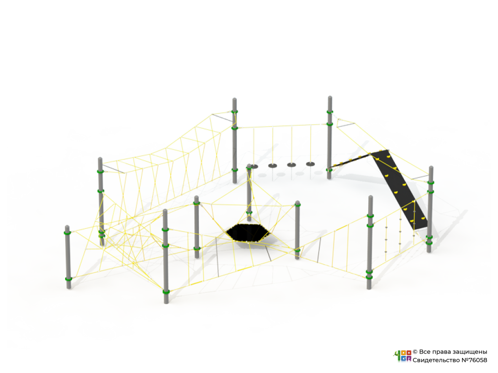 Канатный комплекс «Преграда» - купить у производителя 100 игр